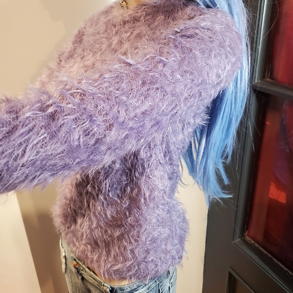 Mango Y2K Fuzzy Sweater - Picture 3 of 6